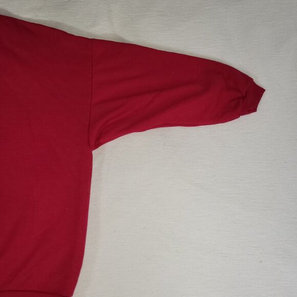 Vintage Jerzees Sweatshirt Womens Size 22F Purple Bear Garden Grunge Y2k Retro - Picture 14 of 16